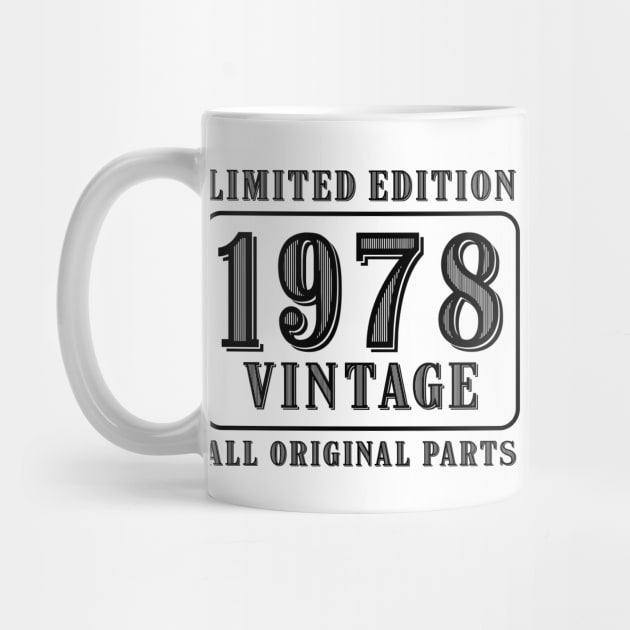 All original parts vintage 1978 limited edition birthday by colorsplash